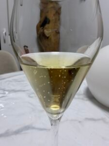Verre de Champagne AYALA Blanc de Blancs A18 - couleur dorée et bulles fines