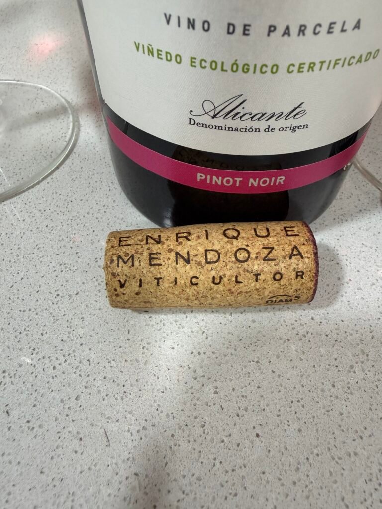 bouchon de la bouteille Enrique Mendoza Pinot Noir 2024 - informations et détails du vin