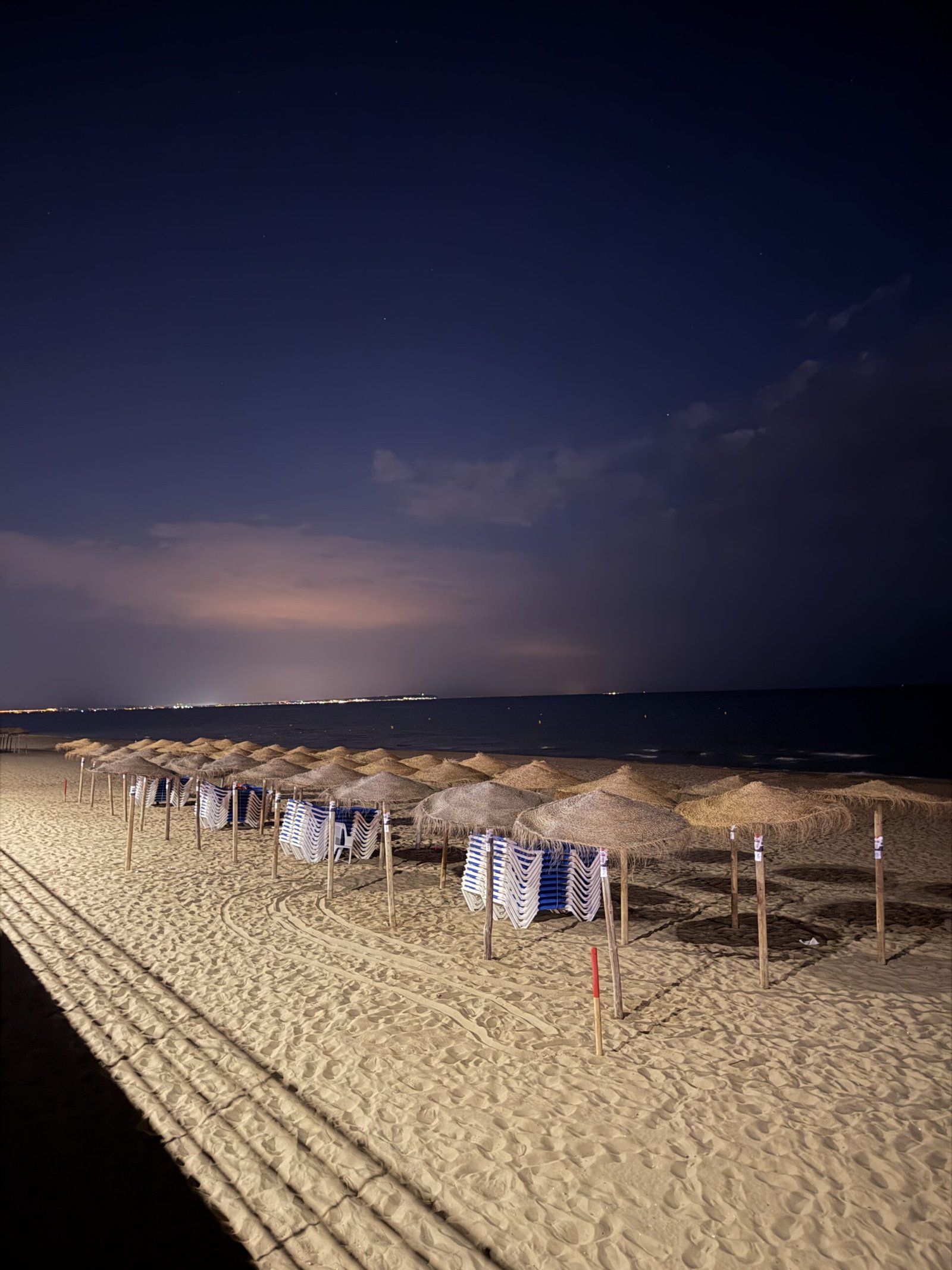 plage de nuit